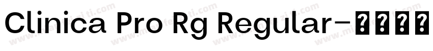 Clinica Pro Rg Regular字体转换
